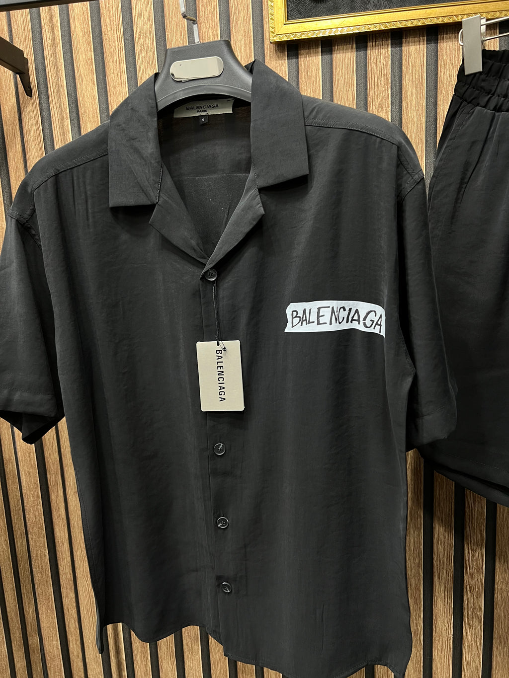 Balenciaga σετ πουκάμισο με βερμούδα b-2784