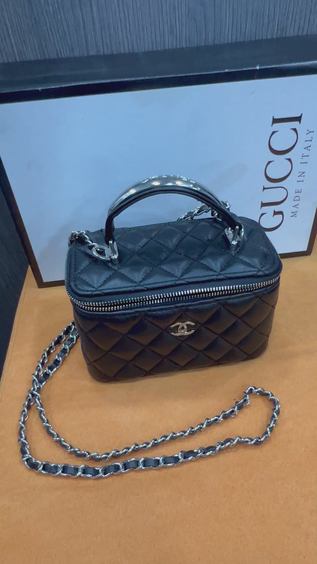Τσάντα Gucci Classic Top Handle Vanity Case g-3049
