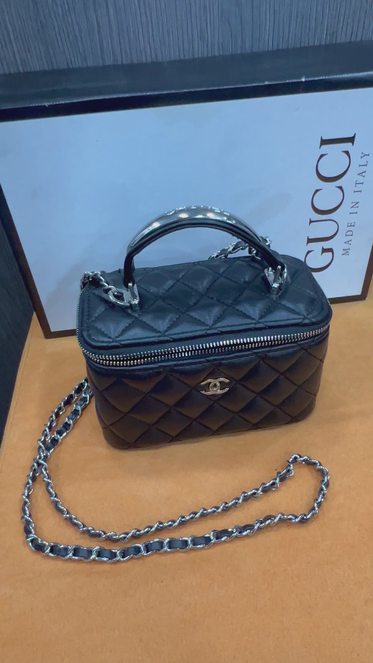 Τσάντα Gucci Classic Top Handle Vanity Case g-3049