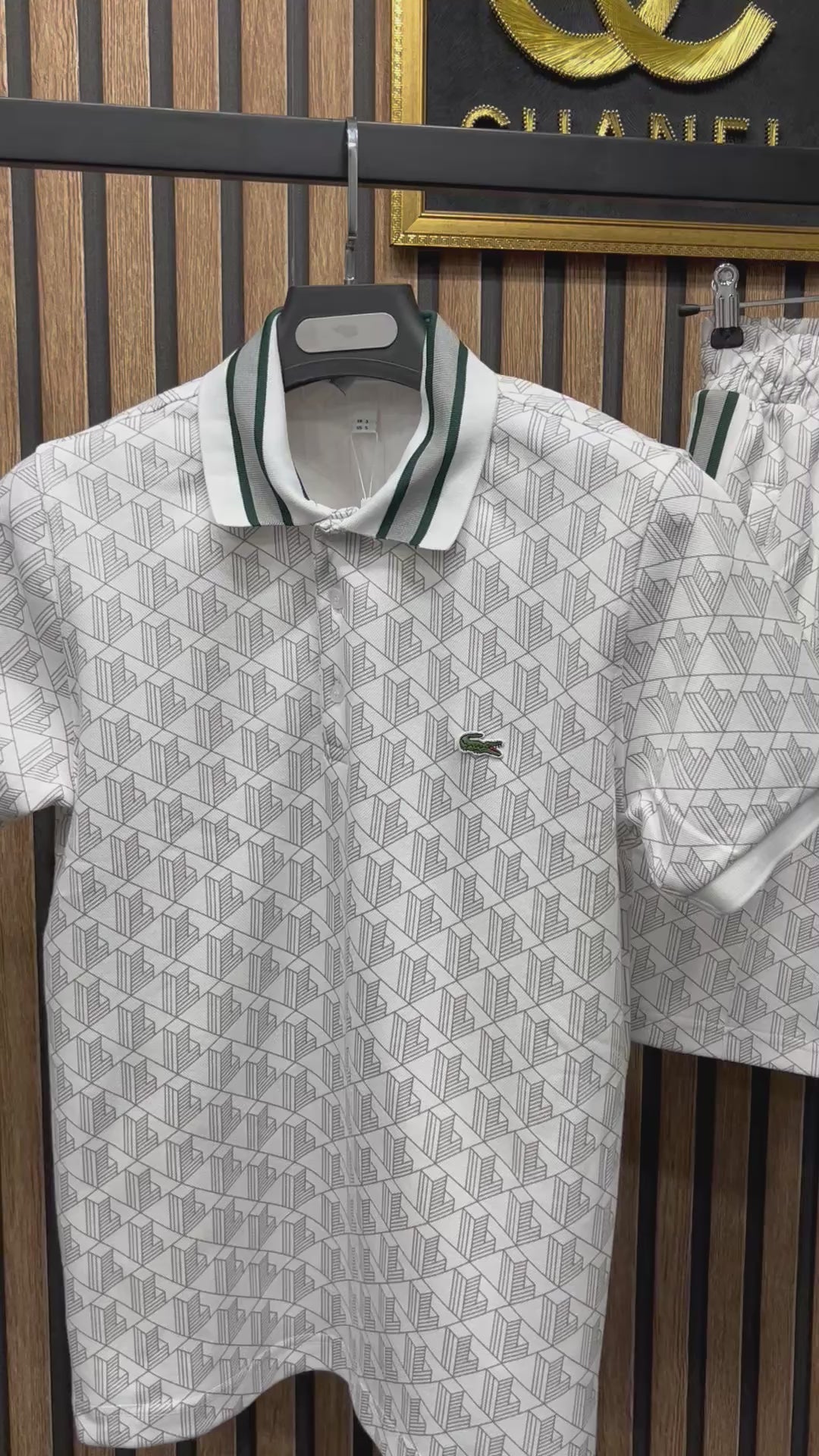Lacoste σετ με βερμούδα l-224