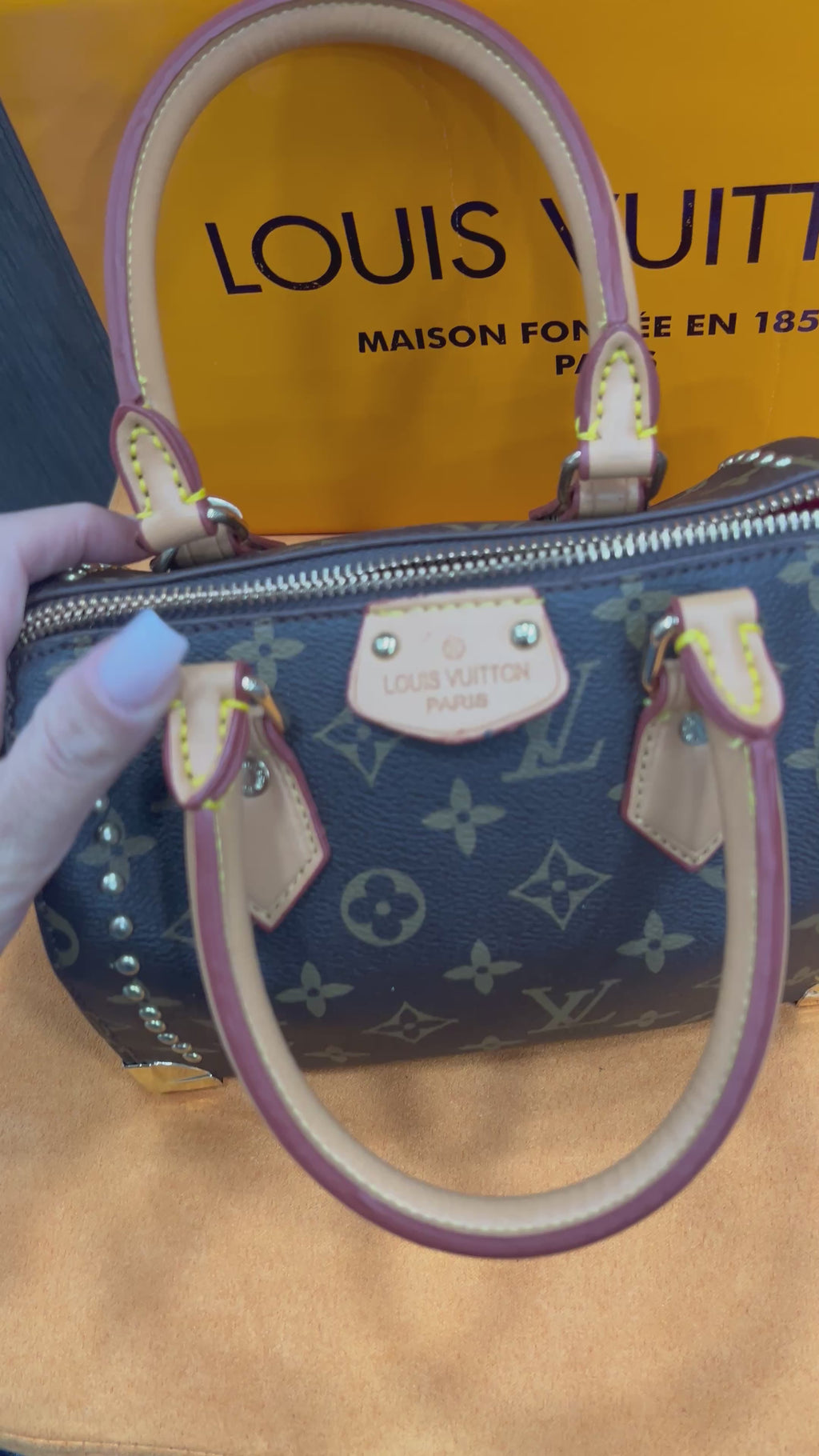 Τσάντα Louis Vuitton  Speedy Trunk 20 monogram L-0550