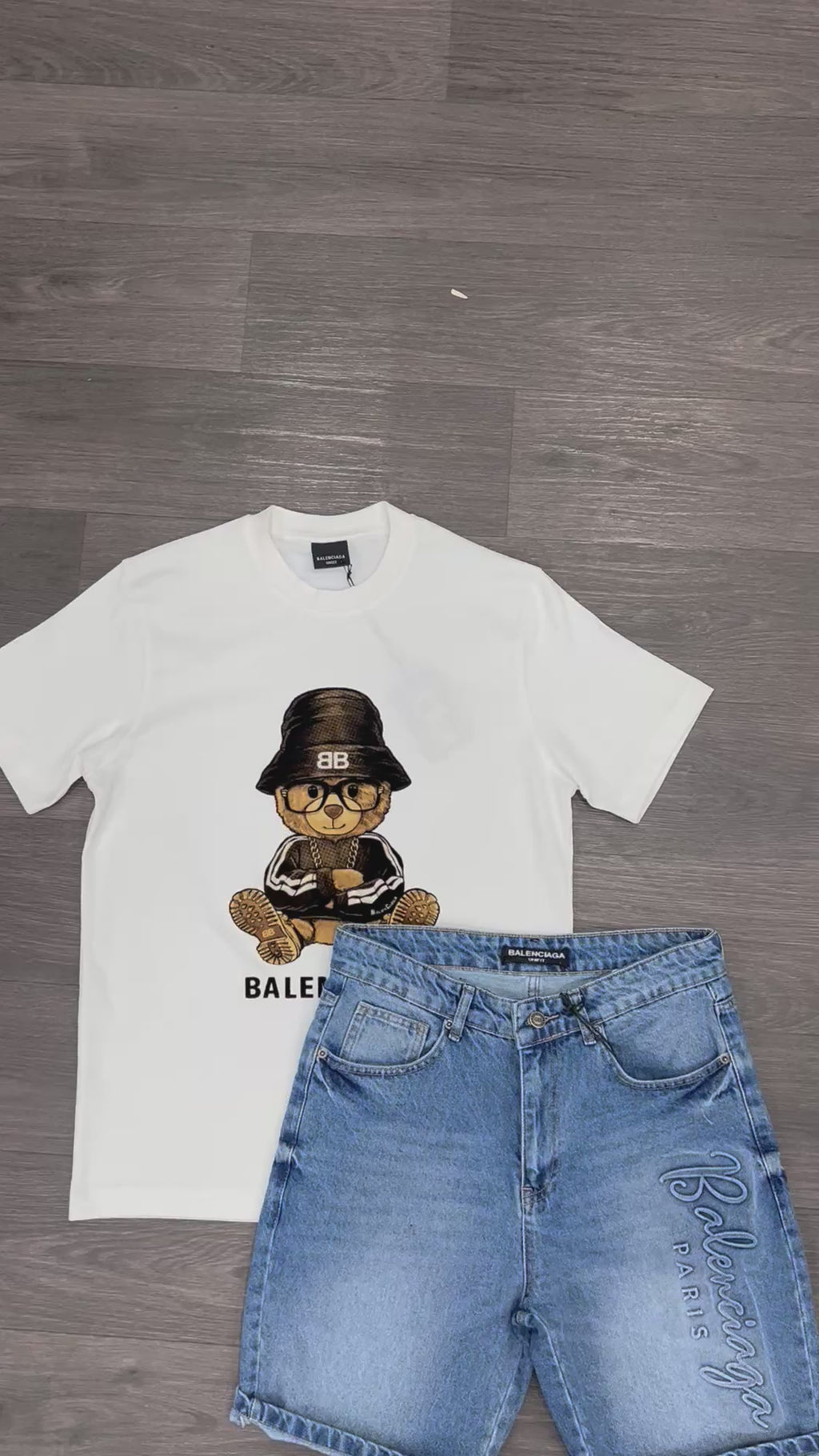 Balenciaga jeans βερμούδα b-226